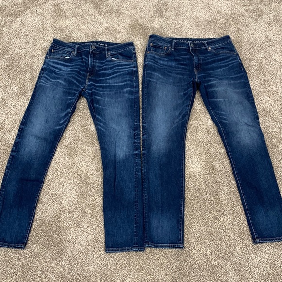American Eagle Athletic Skinny Airflex Plus Jeans 36x34 - Picture 1 of 2
